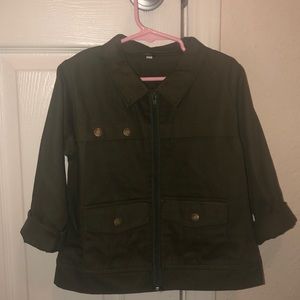 Dark green kids jacket